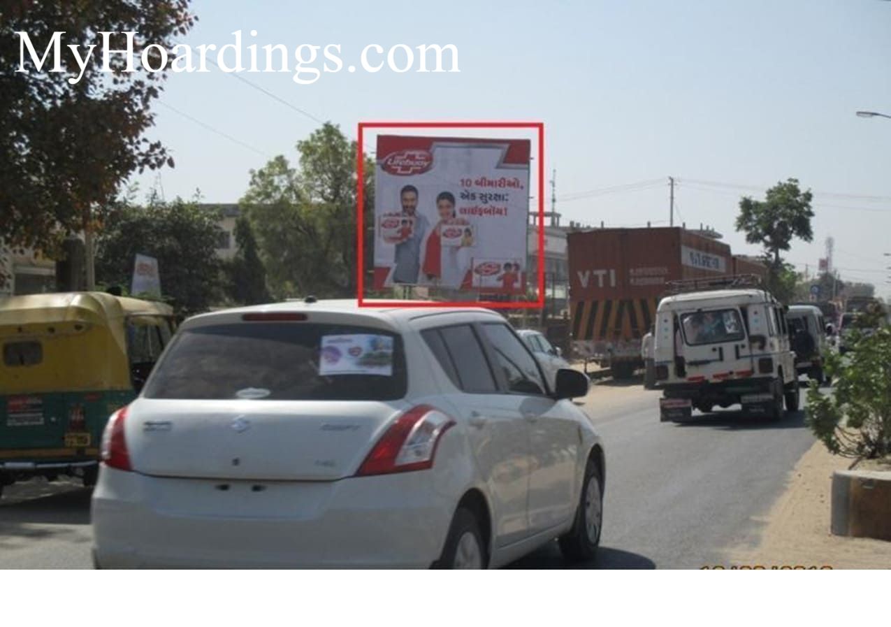 Outdoor Hoardings Advertising in India, University Road in Patan Billboard advertising, Flex Banner